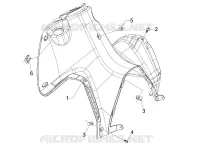 Front glove-box - Knee-guard panel