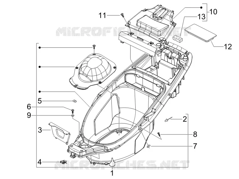 Helmet huosing - Undersaddle