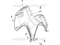 Front glove-box - Knee-guard panel