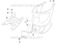 Central cover - Footrests