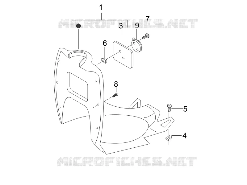 Front glove-box - Knee-guard panel