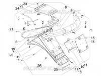 Rear cover - Splash guard