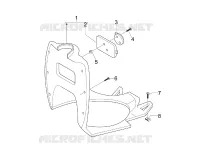 Front glove-box - Knee-guard panel