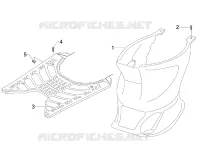 Central cover - Footrests