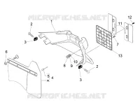 Rear cover - Splash guard