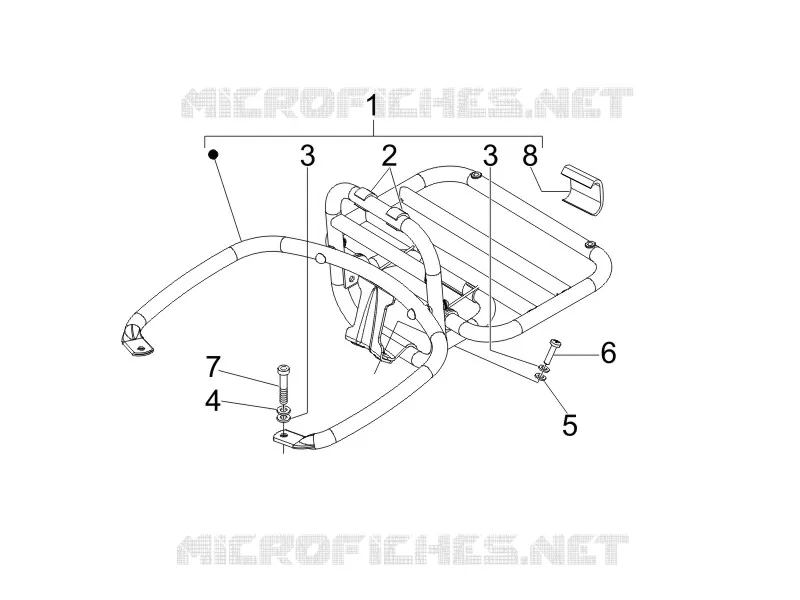 Rear luggage rack