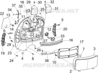 Front glove-box - Knee-guard panel