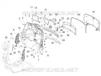 Front glove-box - Knee-guard panel