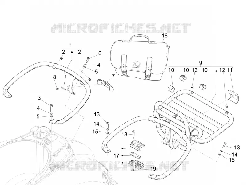 Rear luggage rack