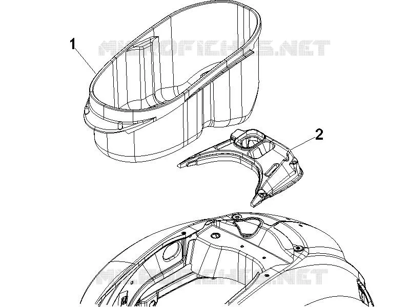 Helmet huosing - Undersaddle