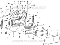 Front glove-box - Knee-guard panel