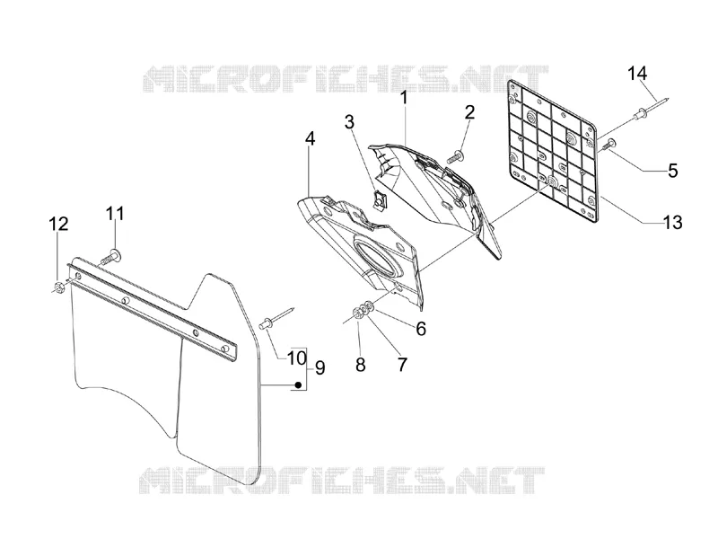 Rear cover - Splash guard
