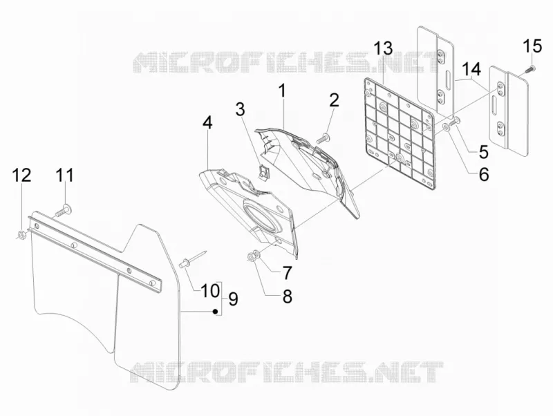 Rear cover - Splash guard