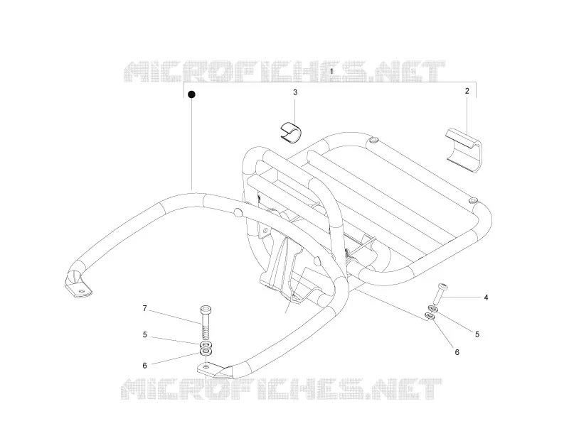 Rear luggage rack