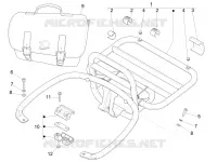 Rear luggage rack