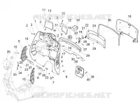 Front glove-box - Knee-guard panel