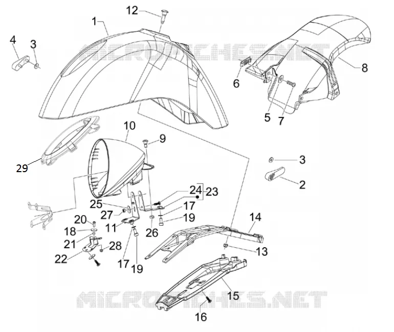 Wheel huosing - Mudguard