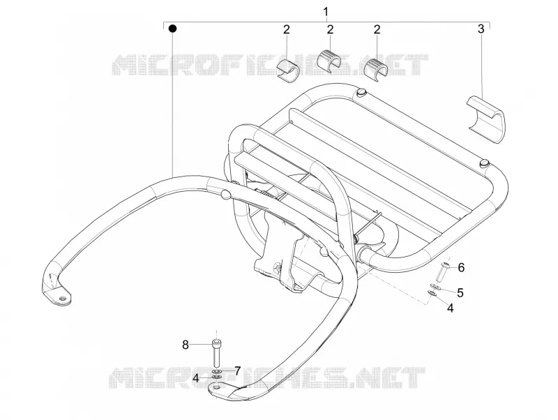 Rear luggage rack