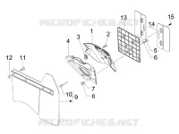 Rear cover - Splash guard