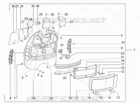 Front glove-box - Knee-guard panel