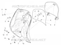 Front glove-box - Knee-guard panel