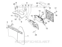 Rear cover - Splash guard