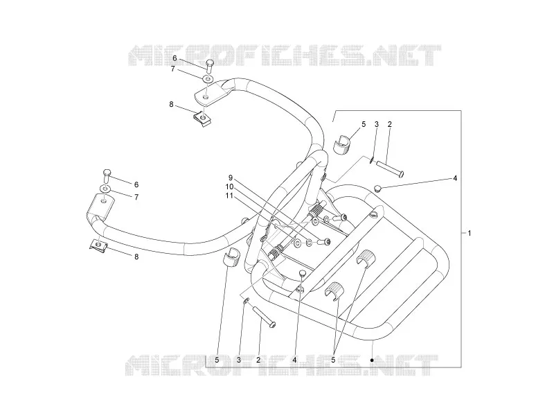 Rear luggage rack