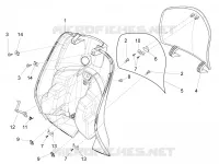 Front glove-box - Knee-guard panel