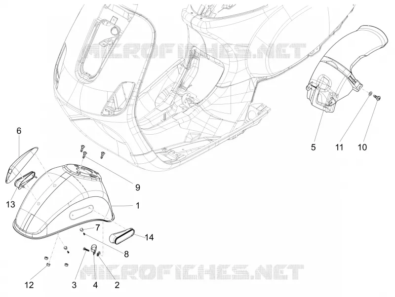 Wheel huosing - Mudguard