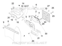 Rear cover - Splash guard