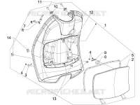 Front glove-box - Knee-guard panel