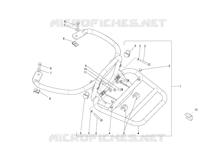 Rear luggage rack
