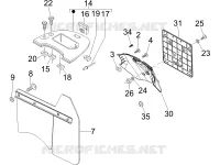Rear cover - Splash guard