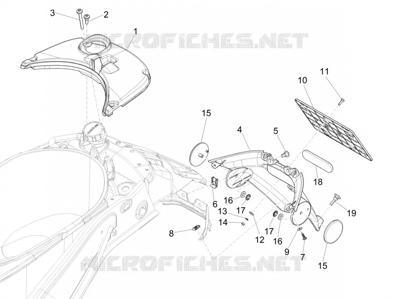 Rear cover - Splash guard