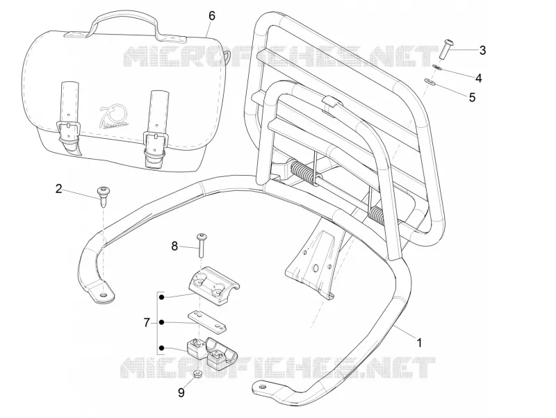Rear luggage rack