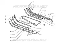 Central cover - Footrests