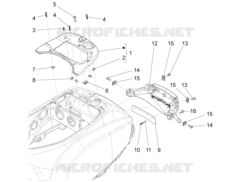 Rear cover - Splash guard