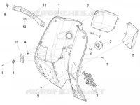 Front glove-box - Knee-guard panel