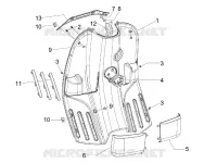 Front glove-box - Knee-guard panel
