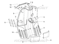 Front glove-box - Knee-guard panel