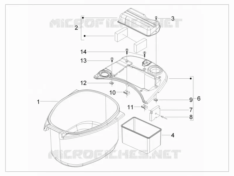 Helmet huosing - Undersaddle