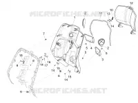 Front glove-box - Knee-guard panel