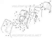 Front glove-box - Knee-guard panel