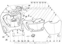 Front glove-box - Knee-guard panel