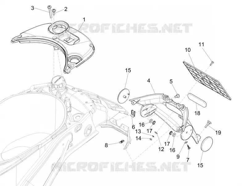 Rear cover - Splash guard