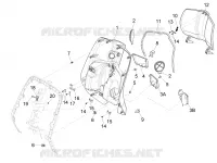 Front glove-box - Knee-guard panel