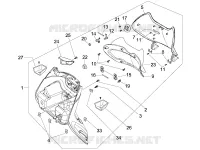 Front glove-box - Knee-guard panel