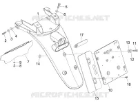 Rear cover - Splash guard