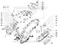 Central cover - Footrests