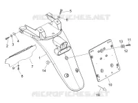 Rear cover - Splash guard